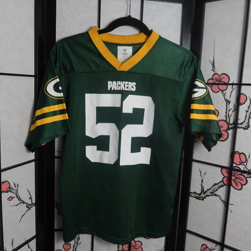 Green Bay Packers Youth Green Jersey Matthews 52 Size Large